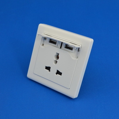 USB墻壁插座面板評測 5V 2.1A直充，讓生活更便捷